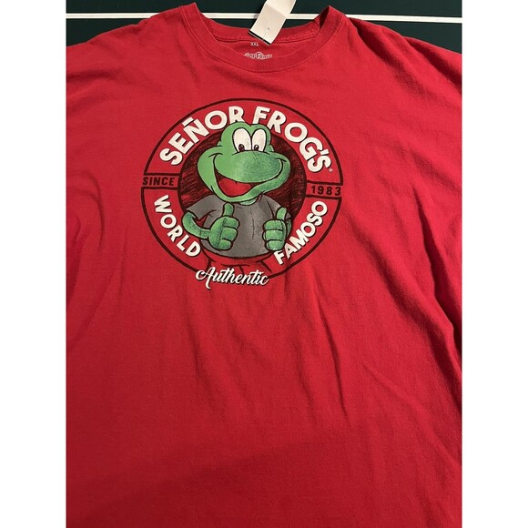 Men’s Senor Frog’s World Famoso Nassau Bahamas T-Shirt XXL 2XL Bar Vacation - Picture 1 of 7